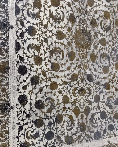 1200 reed Persian rug on the showroom floor in Dandenong