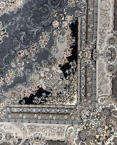 1200 reed Persian rug on the showroom floor in Dandenong