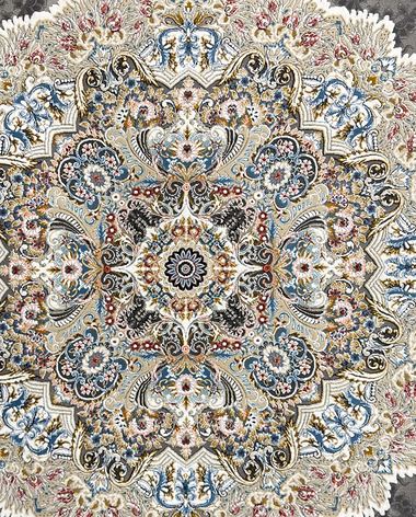 1200 reed Persian rug on the showroom floor in Dandenong