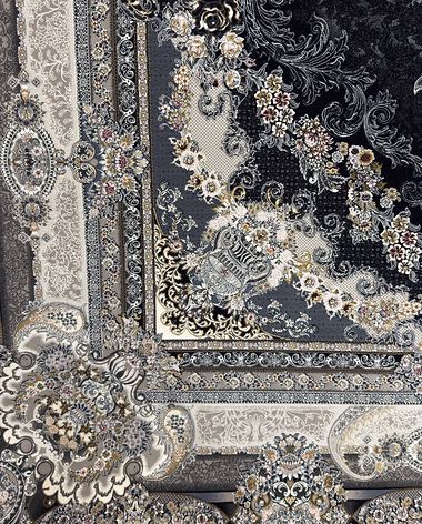 1200 reed Persian rug on the showroom floor in Dandenong