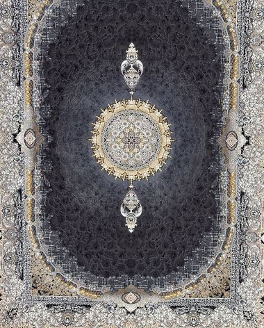 1200 reed Persian rug on the showroom floor in Dandenong