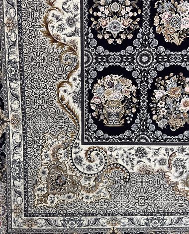 1200 reed Persian rug on the showroom floor in Dandenong