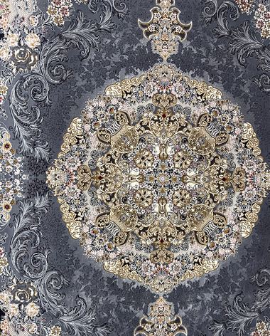 1200 reed Persian rug on the showroom floor in Dandenong