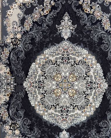 1200 reed Persian rug on the showroom floor in Dandenong
