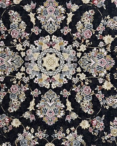 1200 reed Persian rug on the showroom floor in Dandenong