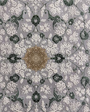 1200 reed Persian rug on the showroom floor in Dandenong