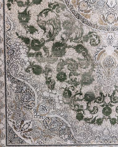 1200 reed Persian rug on the showroom floor in Dandenong