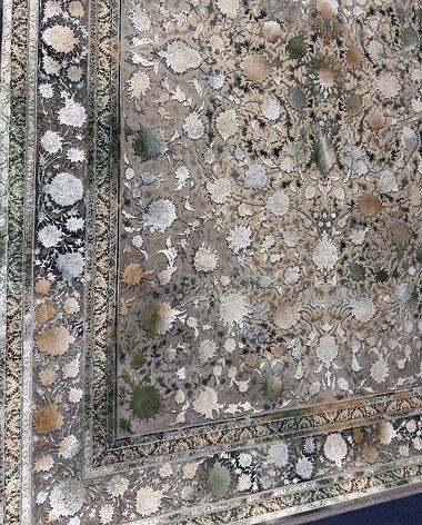 1200 reed Persian rug on the showroom floor in Dandenong