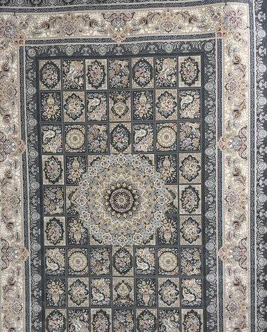 1200 reed Persian rug on the showroom floor in Dandenong
