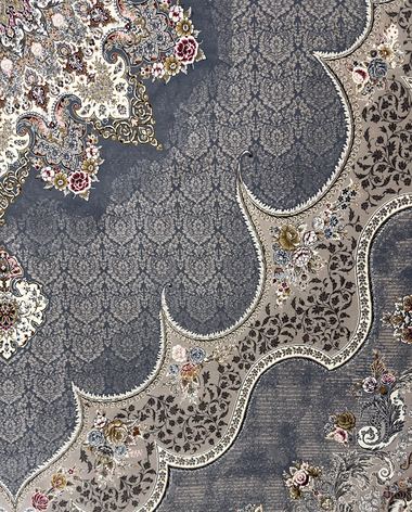 1200 reed Persian rug on the showroom floor in Dandenong