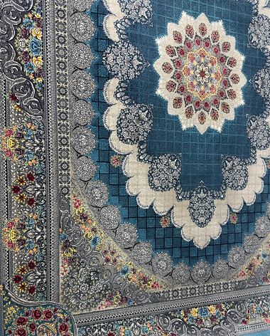 700 reed Persian rug on the showroom floor in Dandenong