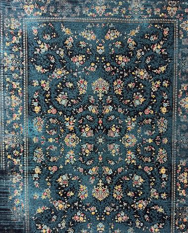 700 reed Persian rug on the showroom floor in Dandenong