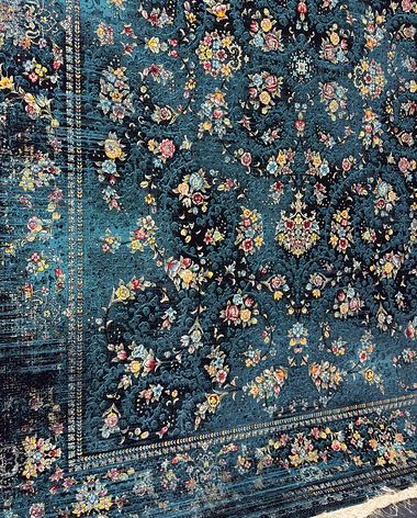 700 reed Persian rug on the showroom floor in Dandenong