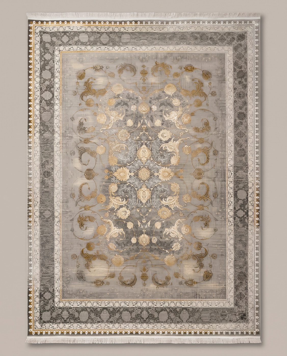 Persian rug in a soft neutral palette