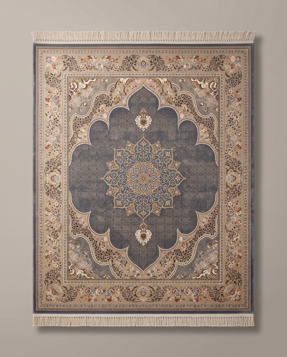 Persian rug in rich traditional colours