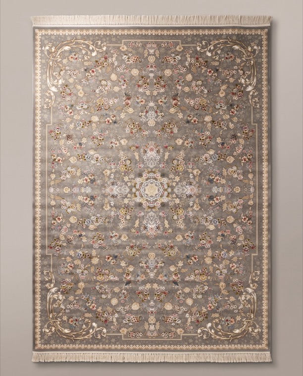 Stone Garden, a persian rug in Warm grey & blush